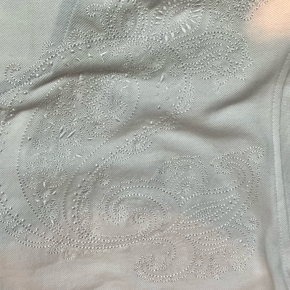 Robert Graham - Mens White Polo with detailed embroidery - Picture 5 of 5